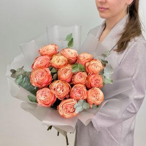 Пионовидная Роза Кахала 15 штук